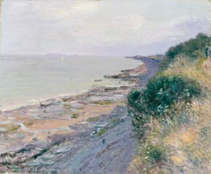 El acantilado en Penarth, tarde, marea baja, 1897