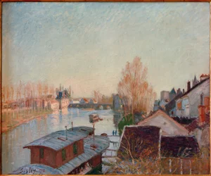 Orilla del Loing en Moret