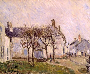 Village Street, Moret-sur-Loing, c.1894 (óleo sobre lienzo)