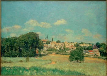 Vista de Marly-le-Roi, efecto de sol