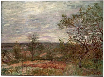 Día Ventoso en Veneux, 1882