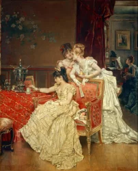 Alfred Stevens, La taza de té