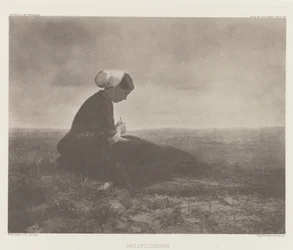 Netzflickerin (Reparar redes), Katwijk 1894