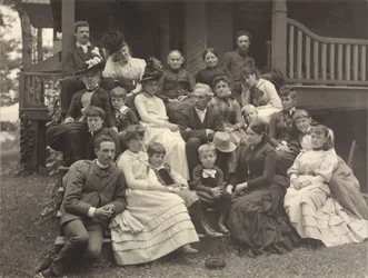 La familia Stieglitz en Oaklawn, Lake George