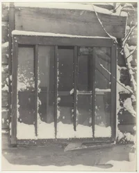 Ventana: Madera, Vidrio, Nieve