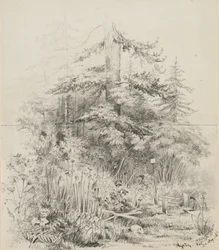 Lugar de entierro indio, Oregón, 1841