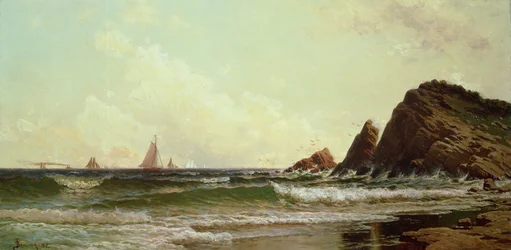 Acantilados en el Cabo Elizabeth, Puerto de Portland, Maine, 1882