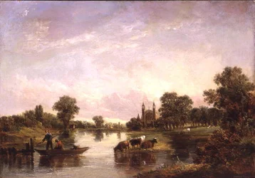 Vista del Colegio Eton desde el Támesis