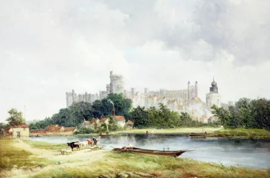 Castillo de Windsor desde Brocas Meadows