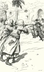 Asesinato del General Charles George Gordon por los mahdistas, Jartum, Sudán, 1885