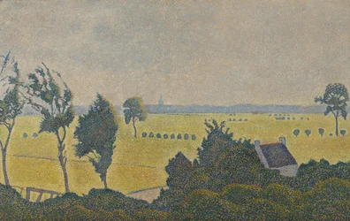 Paisaje en Seneffe, c.1890 (óleo sobre lienzo)