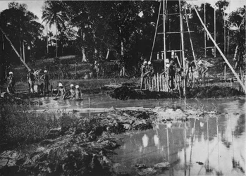 Minería de gemas, Ceilán, c1890, 1910
