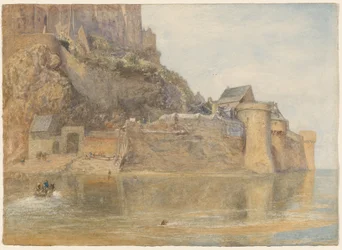 Las murallas, Mont St. Michel, Francia