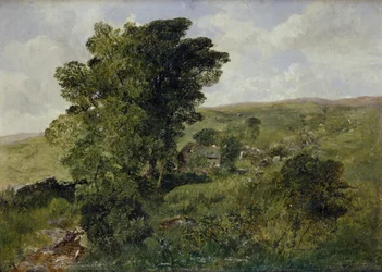 Vista de Nantlle, Caernarvonshire, 1855