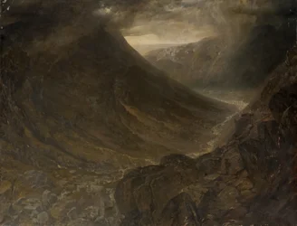 Wasdale Head desde Styhead Pass, Cumbria, c.1854