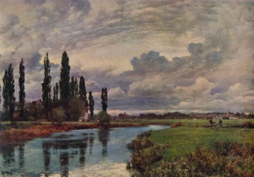 Álamos en el valle del Támesis, finales del siglo XIX, 1935