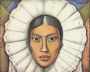 Tehuana, c.1930 (gouache y crayón sobre papel)