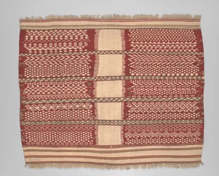 Capa o cubierta ceremonial de mujer (axellal), finales del siglo XIX