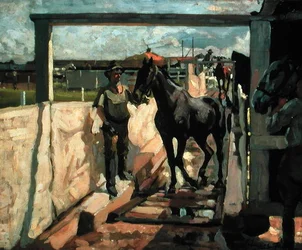 El baño de azufre para la sarna, c.1918