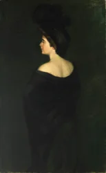 Laura de negro, 1899.