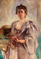 Autorretrato con bata de pintor