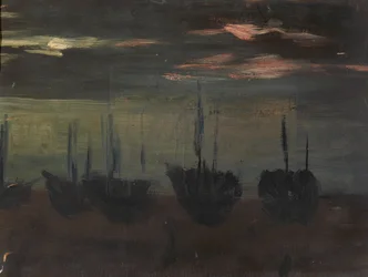 Barcos a la luz de la luna
