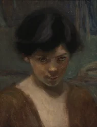 Estudio de la cabeza de un niño