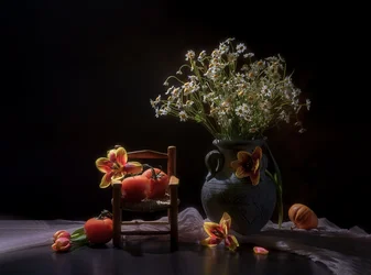 Cosecha floral melancólica