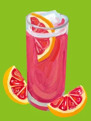 Cóctel de pomelo rosa