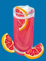 Cóctel de pomelo rosa