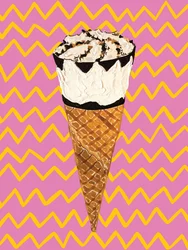 Cono de helado Pop Art