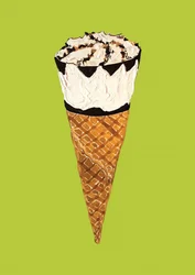 Un refrescante cucurucho de helado