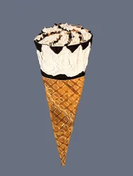 Cono de chocolate con vainilla