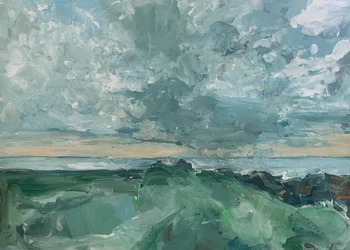 Paisaje costero evocador