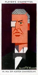 Austen Chamberlain, político británico, 1926