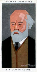 Sir Oliver Lodge, físico británico, 1926
