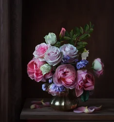 Ramo romántico de rosas