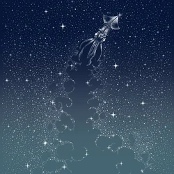 El vuelo del calamar celestial