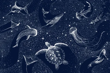 Animales del océano cósmico