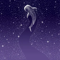 Star Eater: degradado de azul oscuro a morado