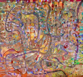 Flujo abstracto vibrante