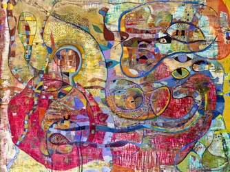 Abstracción orgánica vibrante