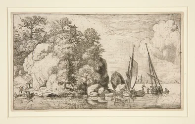 Los dos barcos en el río