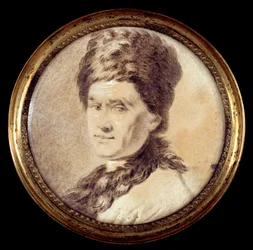 Retrato del filósofo suizo Jean Jacques Rousseau (1712-1778) en traje armenio