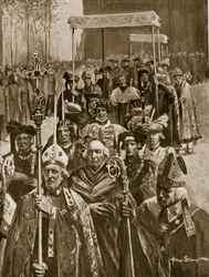 La procesión de coronación de Ricardo III