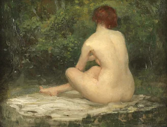 Desnudo Sentado