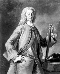 El Muy Honorable John Dalrymple, 2º Conde de Stair, grabado por John Faber