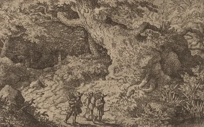 Un bosque espeso, probablemente c. 1645-1656