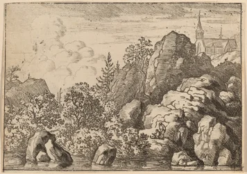 Iglesia en una colina, probablemente c. 1645-1656