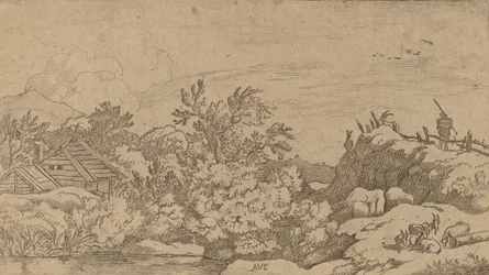 Pastor de cabras en una colina, probablemente c. 1645-1656